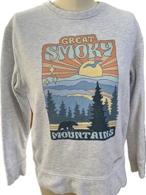 Life Is Good | Simply True Fleece Crew | in Great Smoky Mountains in size S